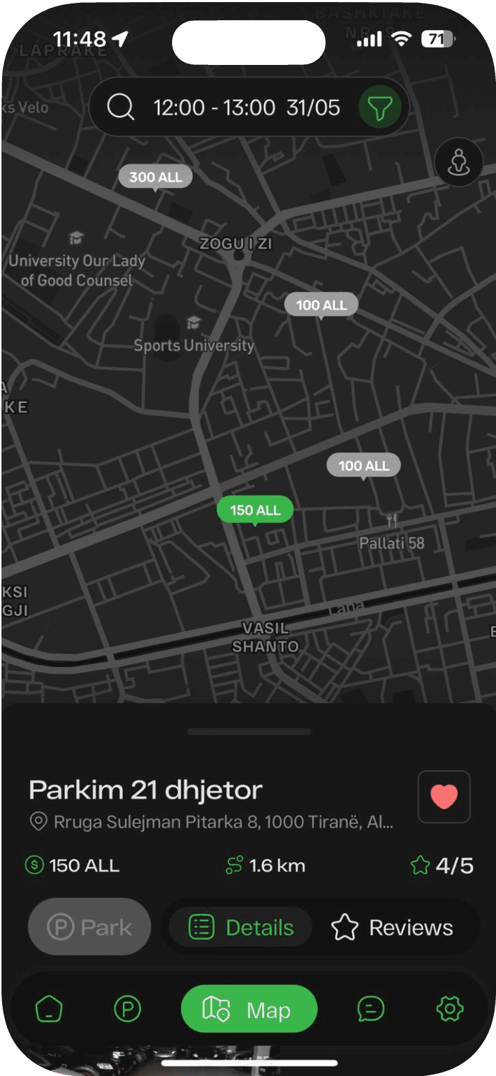 LookUp app map
